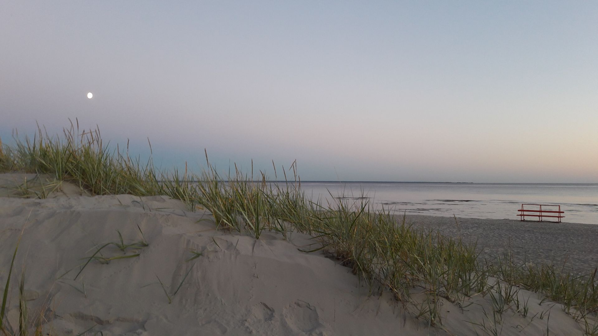 quiet evening in the beach